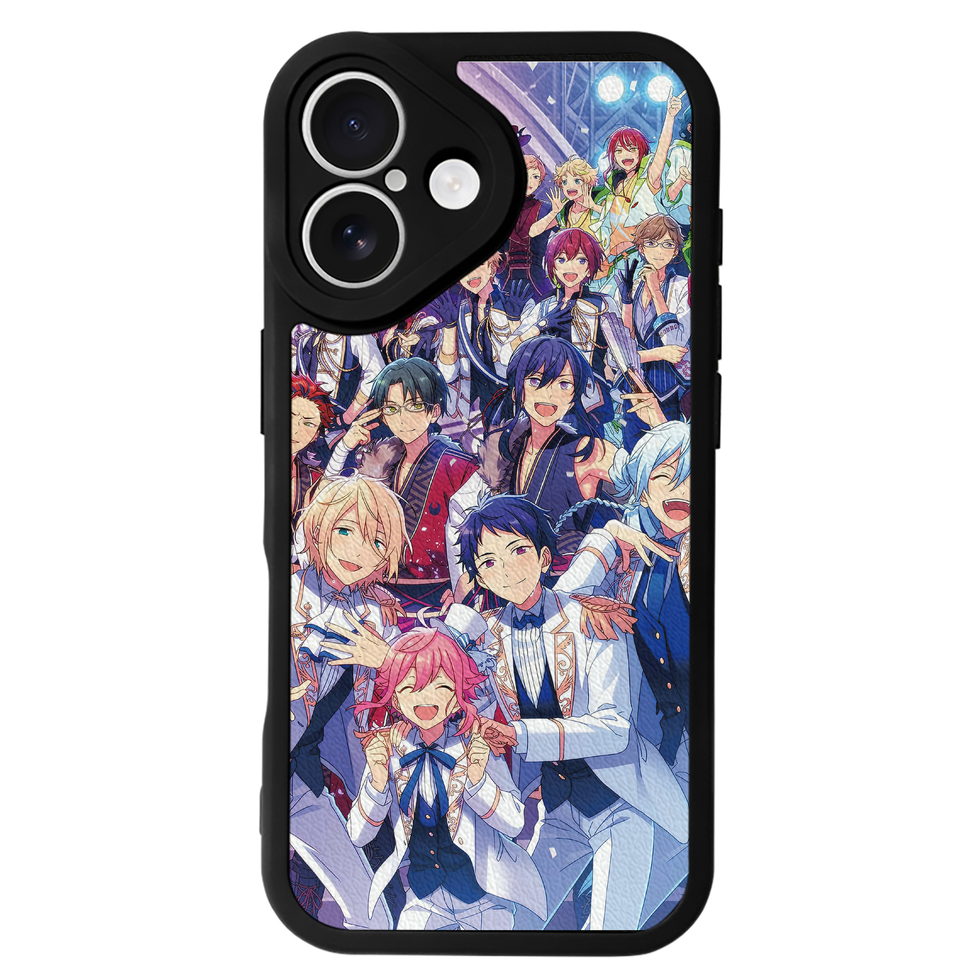 （画像用） あんさんぶるスターズ! Ensemble Stars 【iPhone 16シリーズ対応】シリコンスマホケース（レザー調） 材質：シリコン